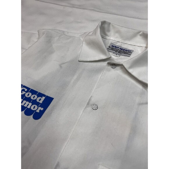 RARE VTG Grateful Dead X Good Humor Ice Cream Kid Graphic White Button up Sz L - Picture 10 of 11